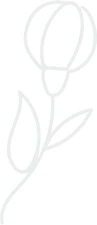 Silhouette fleur verticale